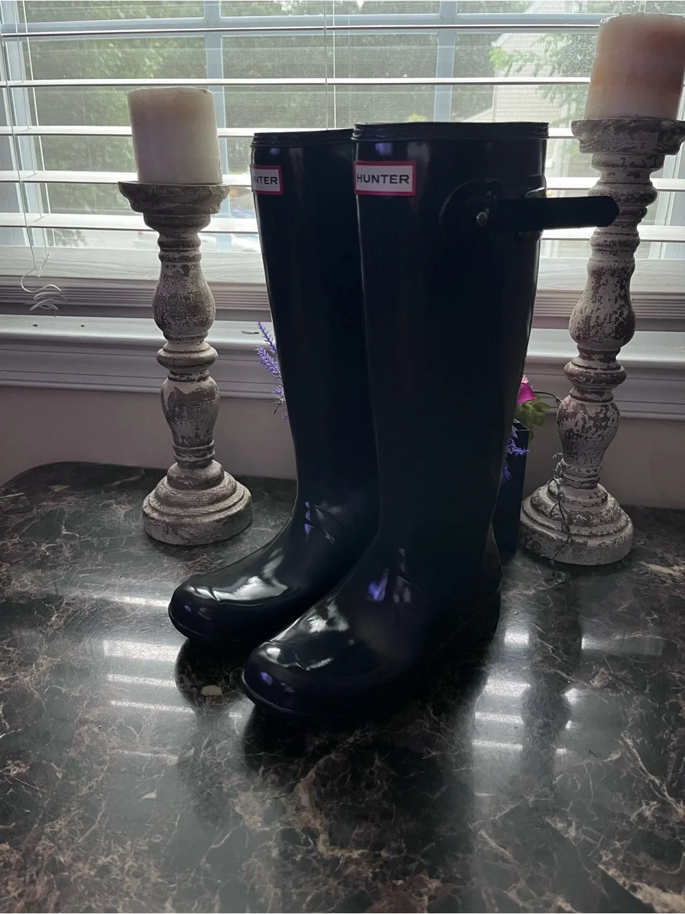 Hunter Original  Tall Waterproof Fall/Winter Rain Boots Size 38 EU/7 Women
